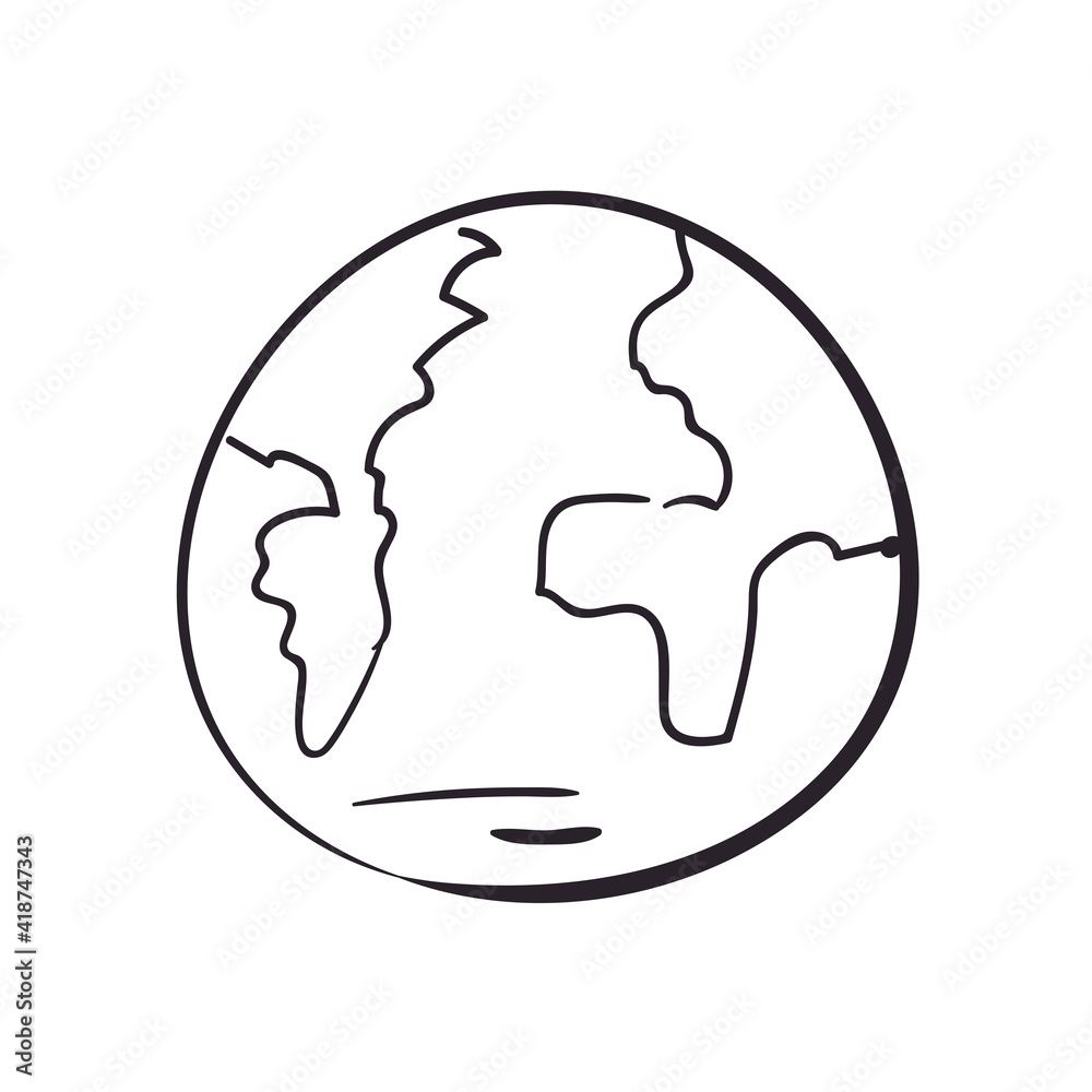 Earth world sphere