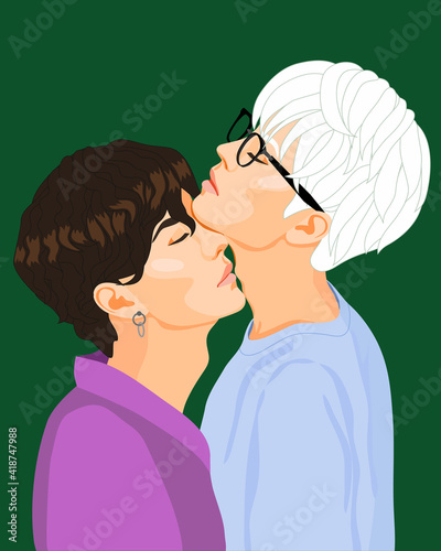 gay couple in love