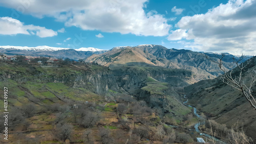 Beautiful mountain panorama. Garni, Armenia