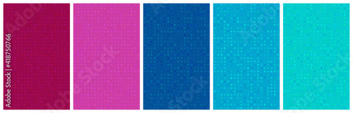 Abstract Background Set 1 with random dots and Cyberpunk color scheme e.g. for book and ebook cover design and more