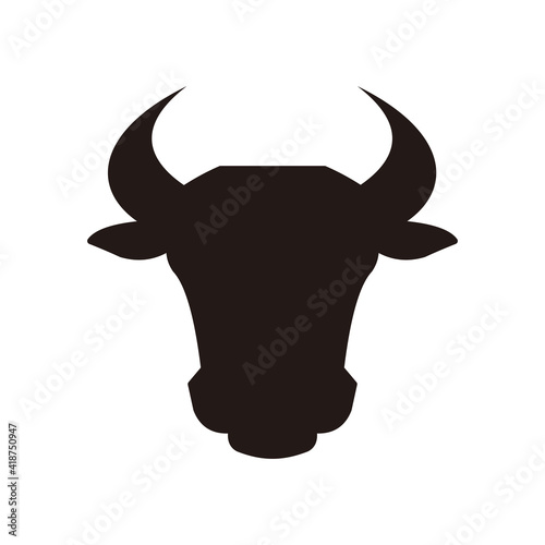 bull icon vector illustration sign