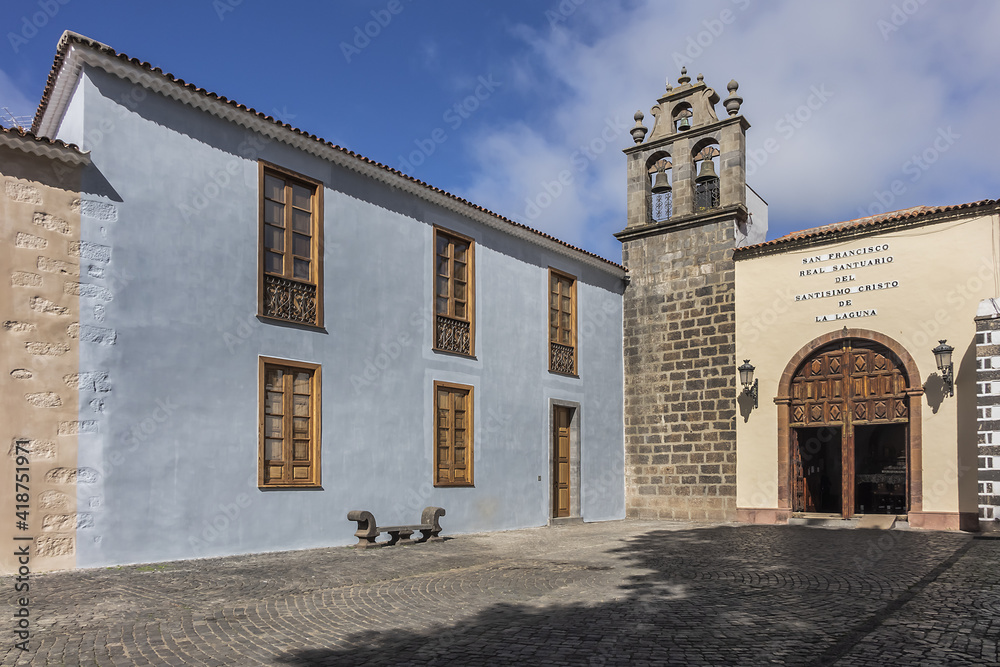 Roman Catholic church of Royal Sanctuary of the Christ of La Laguna (Real Santuario del Santisimo Cristo de La Laguna, 1580) in San Cristobal de La Laguna, Tenerife, Canary Islands, Spain.