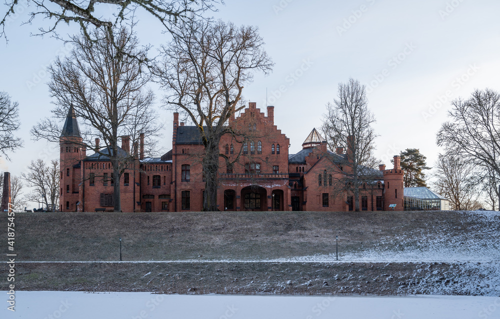 old castel in winter 