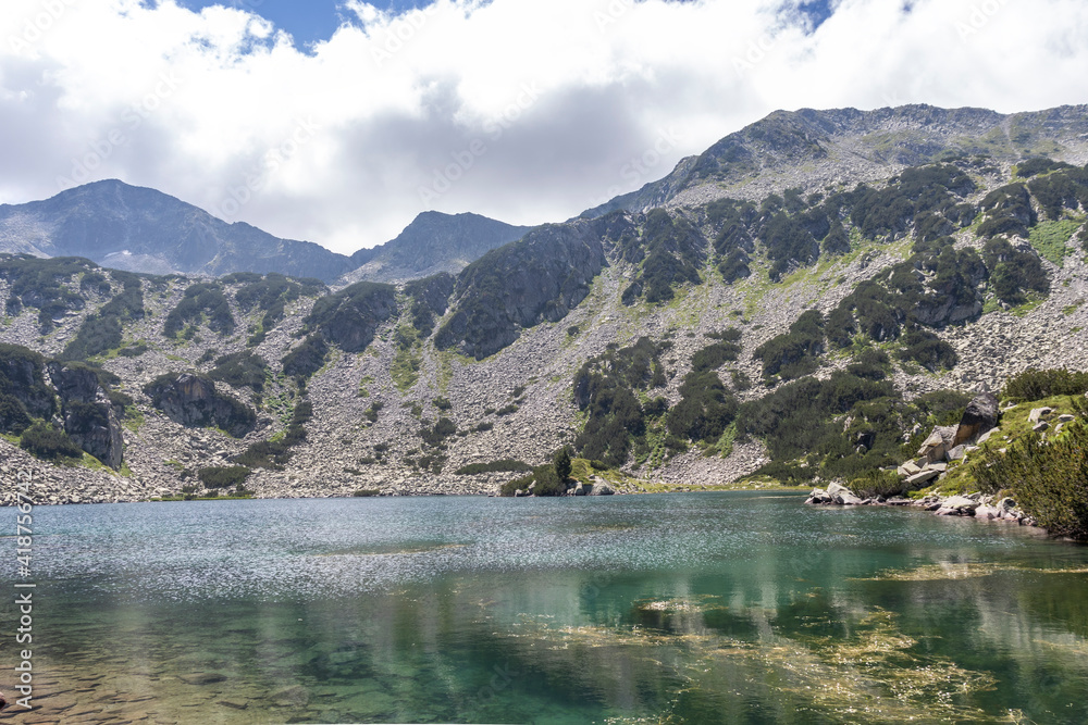 Fototapeta premium Pirin Mountain and Fish Banderitsa lake, Bulgaria