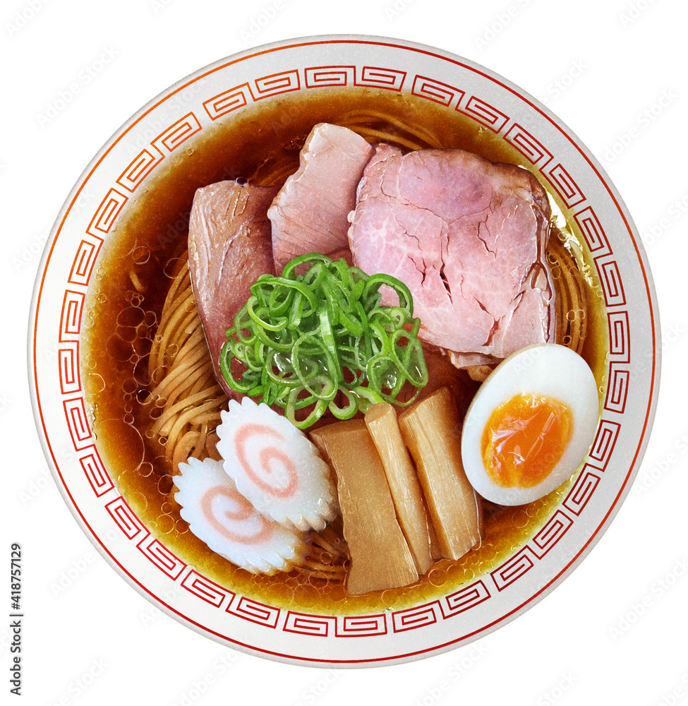 ラーメン イラスト リアル 醤油 Stock イラスト Adobe Stock