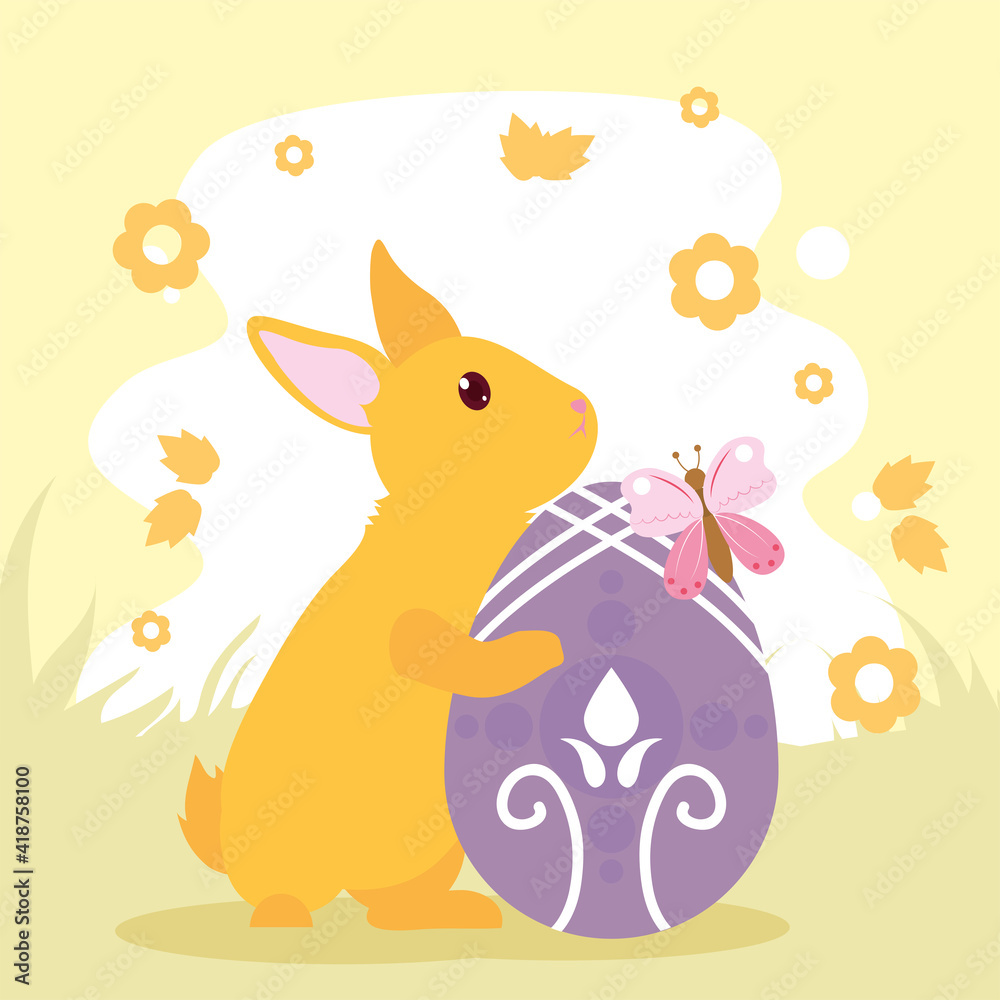 Plakat Happy easter rabbit