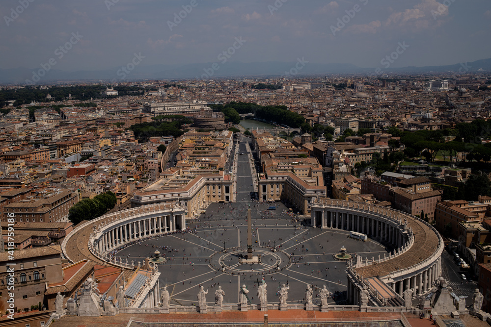 Watykan Rzym latem - obrazy, fototapety, plakaty 