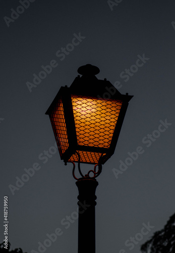 street lamp in the night