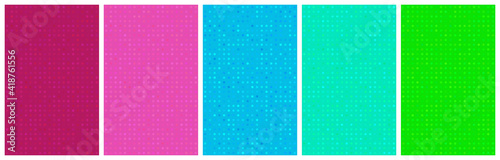 Abstract Background Set 2 with random dots and futuristic Cyberpunk color scheme e.g. for book and ebook cover design and more