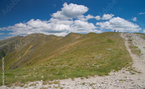 landscape in mountains with sky and clouds / Low Tatras (Nizke Tatry), Slovakia photo