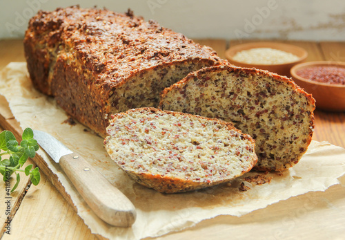 Quinoa Samen Brot Eiweißbrot