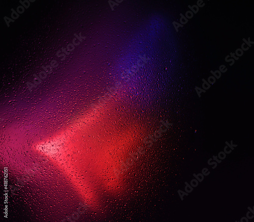 Futuristic abstract multicolored background, with transparent water drops. Simple poster background 