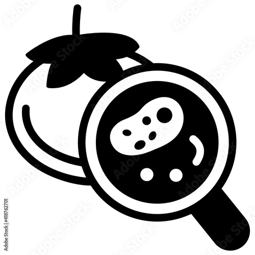 
An icon design of bacterial contamination 

