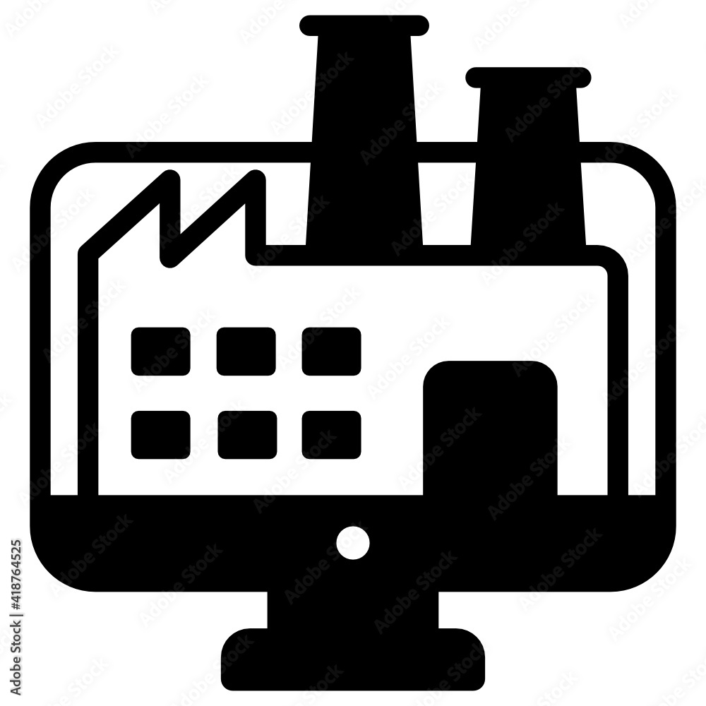 An industrial icon in glyph vector
An industrial icon in glyph vector
