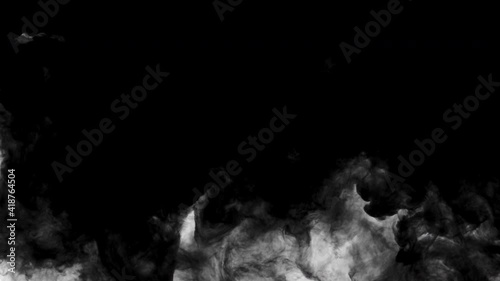 Smoke,Vapor,Fog - slow motion realistic smoke. Cloud for using in composition. Transition from white to black