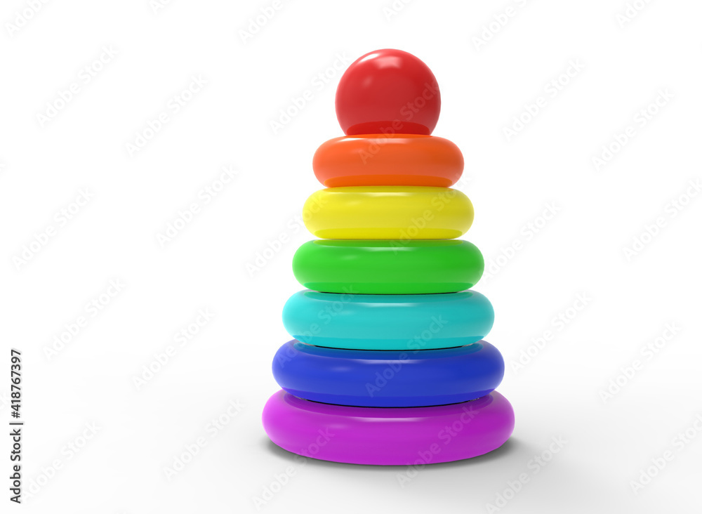 children's toys of simple shape, ball, pyramid 3d-illustration 3d-rendering children's toys of simple shape, ball, pyramid 3d-illustration 3d-rendering