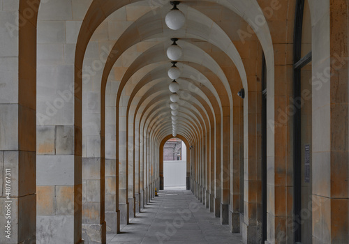 Arched walkway in Manchester
