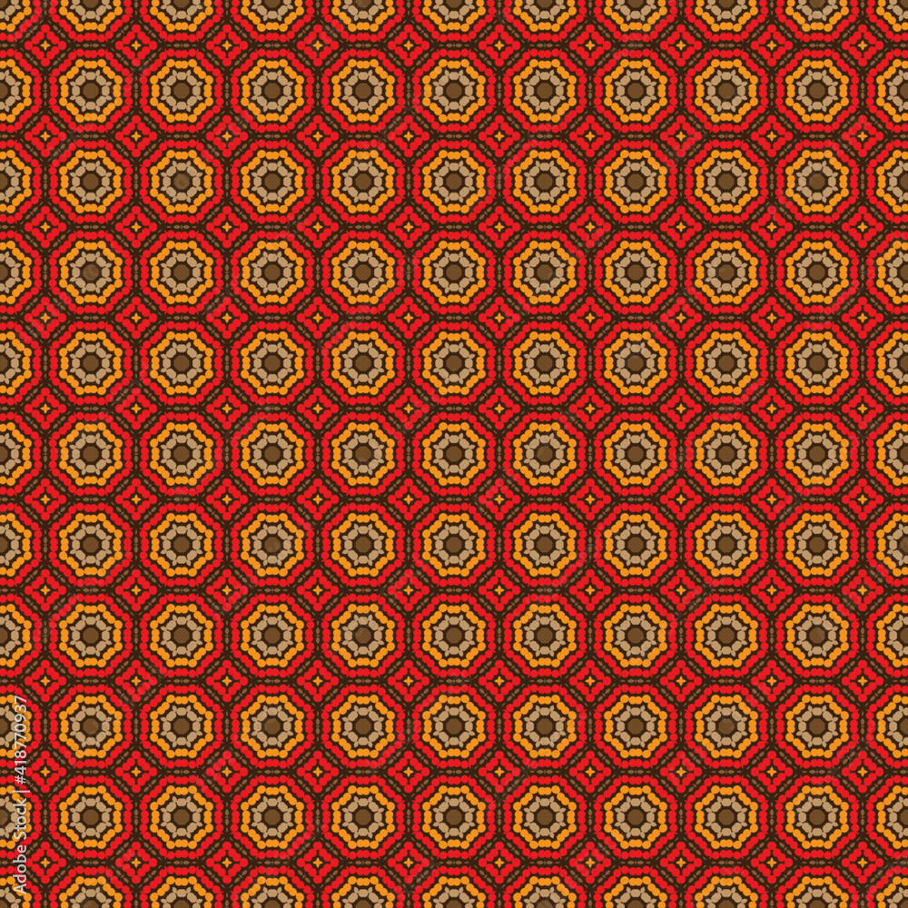 Seamless pattern, design for print on fabric.
