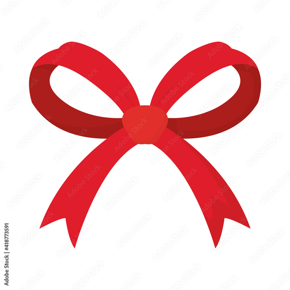 red gift bow