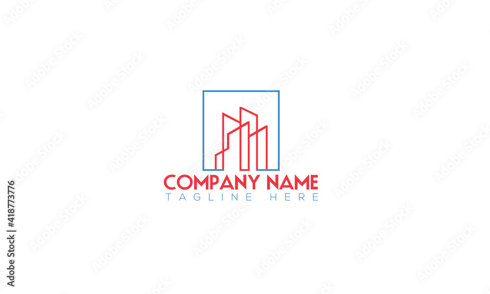 Colorful Premium  Real estate company  logo Design template