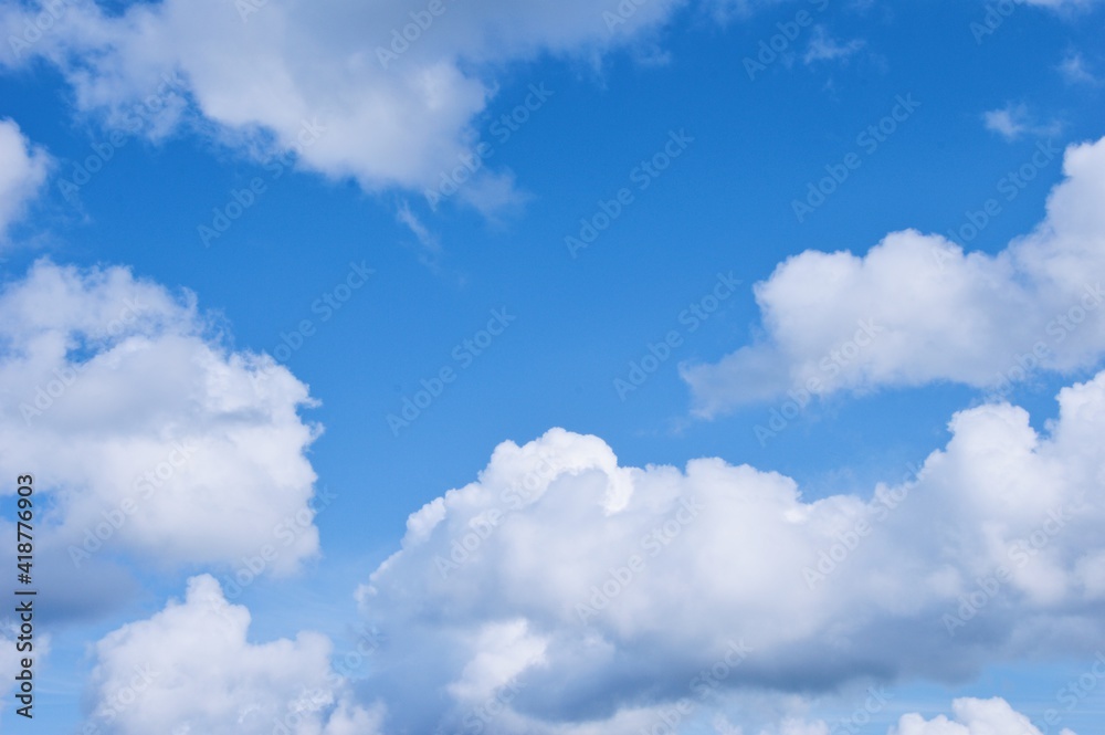 Photo of blue sky and white clouds Photo of blue sky and white clouds