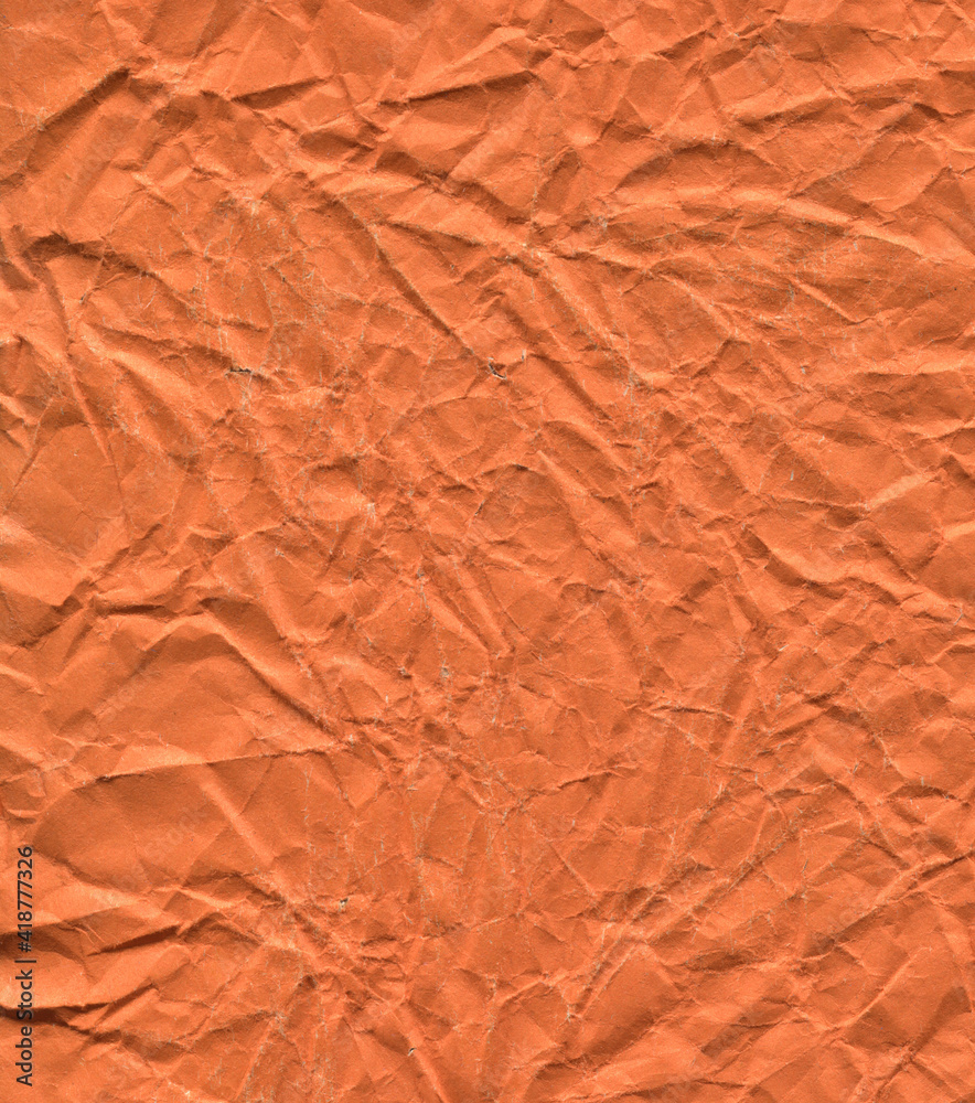 texture crumpled orange paper background texture crumpled orange paper background