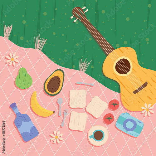 picnic time illustration