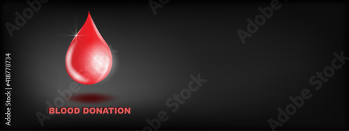 Donate First Aid Blood Drop.
Blood donation vector illustration. World blood donor day - June 14.