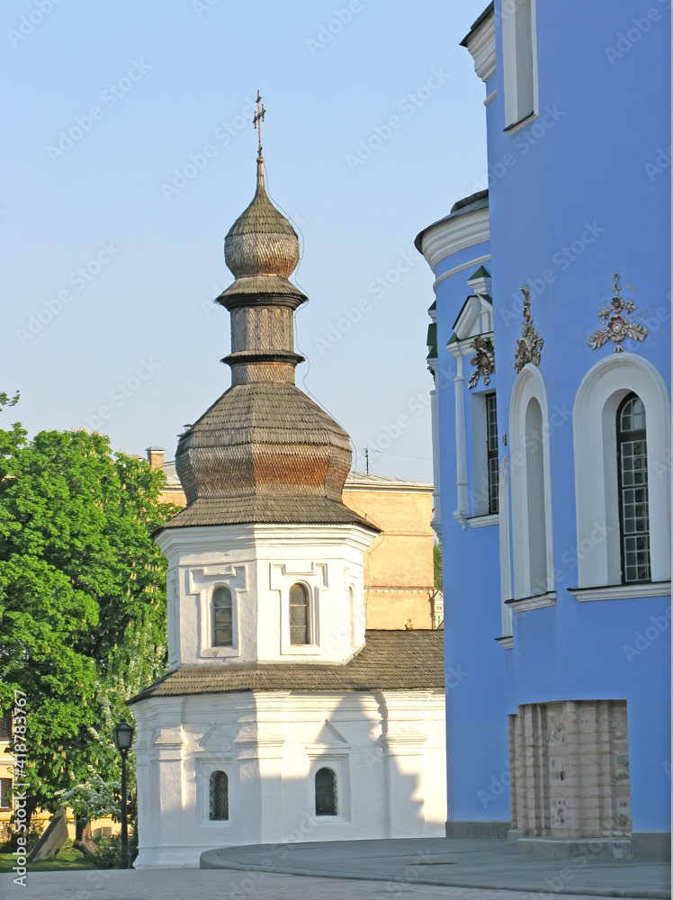 Church of St. John the Theologian on the territory of St. Michael's Golden-Top Monastery. Kiev, Ukraine