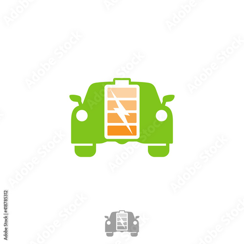  Electric car icon trendy and modern electric car symbol