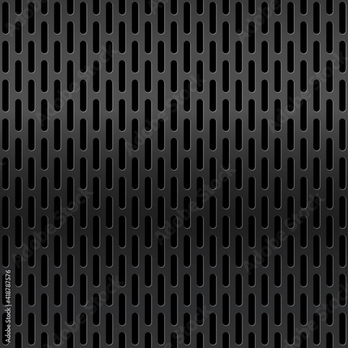 Metal grid surface. Metallic mesh texture background with reflections. Steel industrial structure