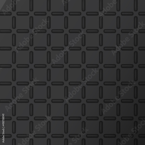 Realistic diamond metal sheet surface. Industrial flooring grid texture background