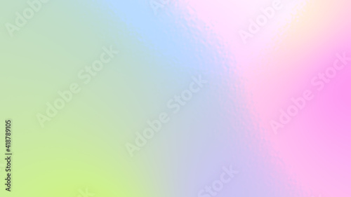 Abstract rainbow light neon fog soft glass background texture in pastel colorful gradation.