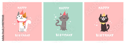 Photography Set of greeting birthday cards