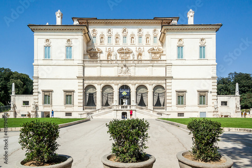 The Borghese Gallery in Villa Borghese, built in 18th century is the largest Public Park in Rome, Lazio