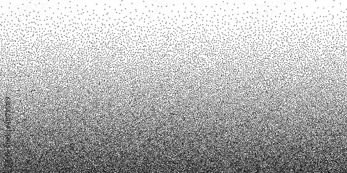 Dot stipple Gradient Background. Halftone in dotwork style. Grainy Dotwork Texture. Vector Illustration