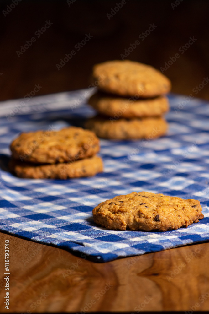 Homemade chocolate cookies. Freshly baked cookies. Homemade chocolate cookies. Freshly baked cookies.