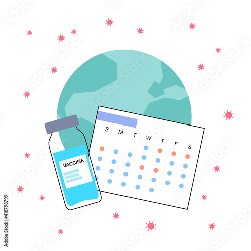 Global vaccination concept
