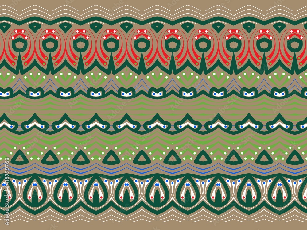 Tribal ethnic ornamental texture. Aztec style. Folk embroidery