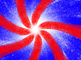 Background with stripes. Blue-red background, stripes from the center.