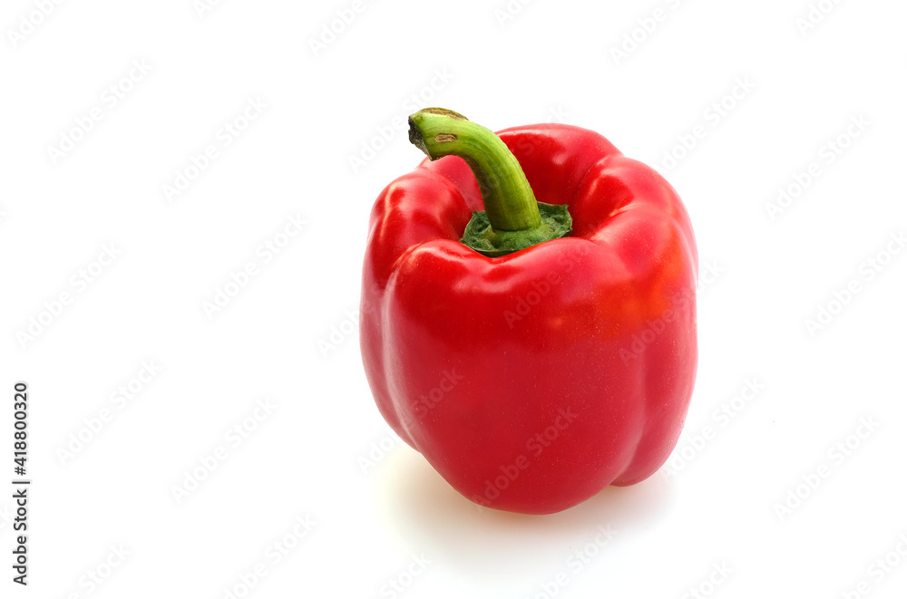 red sweet pepper isolated in high definition on white background red sweet pepper isolated in high definition on white background