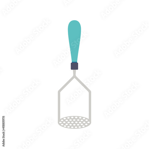 potato masher isolated on white background, vector illustration