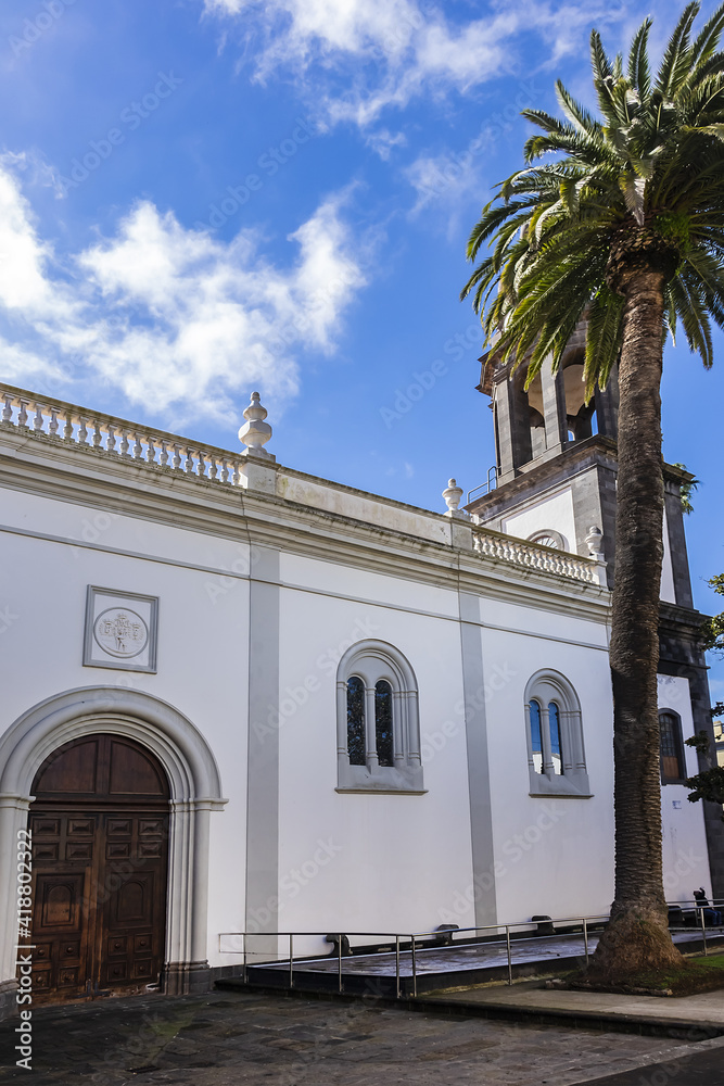 Roman Catholic Cathedral of San Cristobal de La Laguna or Catedral de Nuestra Senora de los Remedios in San Cristobal de La Laguna, Tenerife, Canary Islands, Spain.