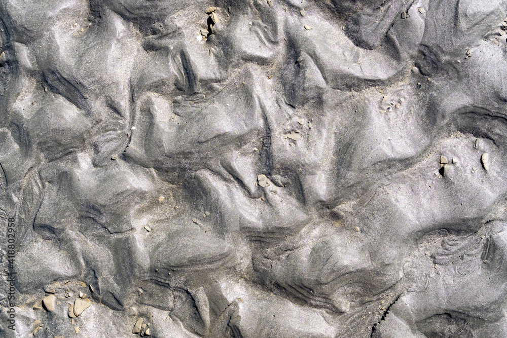 Natural sand texture at low tide