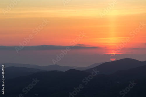 Sunrise from Sa Talaia mountain in Ibiza (Spain) © julen