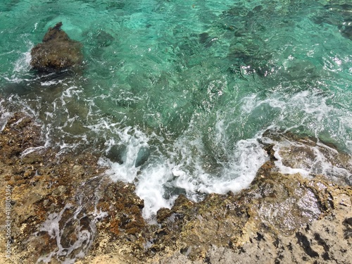 Cuadro en lienzo This is a beatiful view of de caribean sea