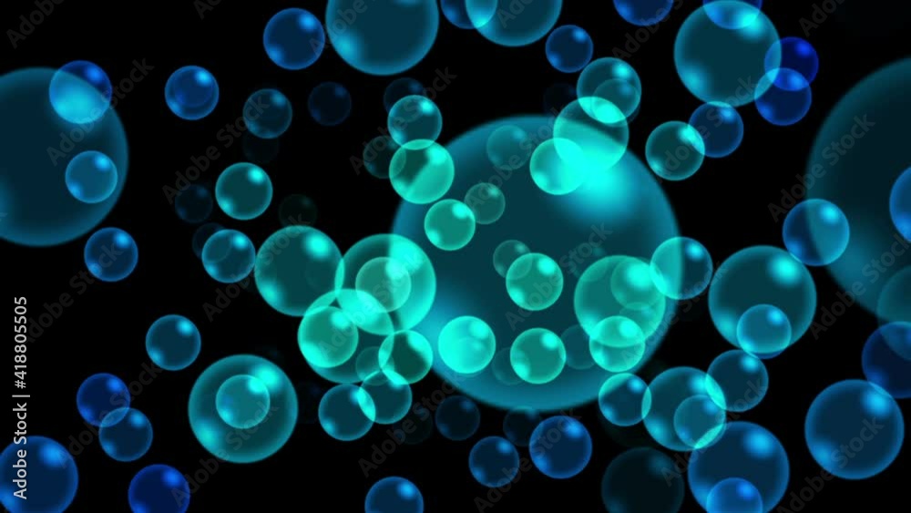 3d bubbles abstract motion in space 3d bubbles abstract motion in space
