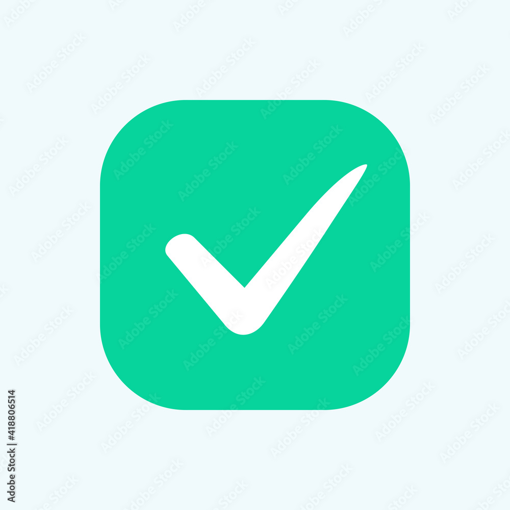 Green check mark icon. Vector check icon. Check mark logo vector or icon. Tick symbol in green color illustration. Green check mark icon. Vector check icon. Check mark logo vector or icon. Tick symbol in green color illustration.