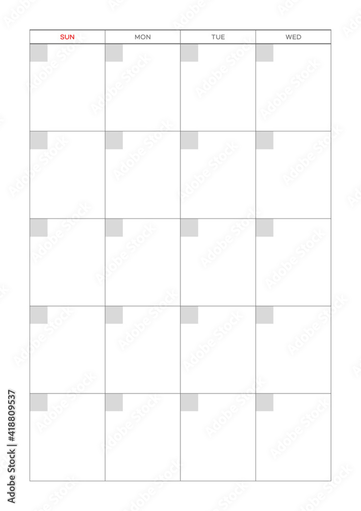 Calendar, scheduler, diary document template illustration. Calendar, scheduler, diary document template illustration.