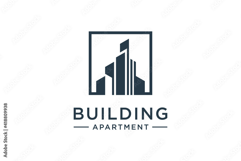 building square logo design inspiration